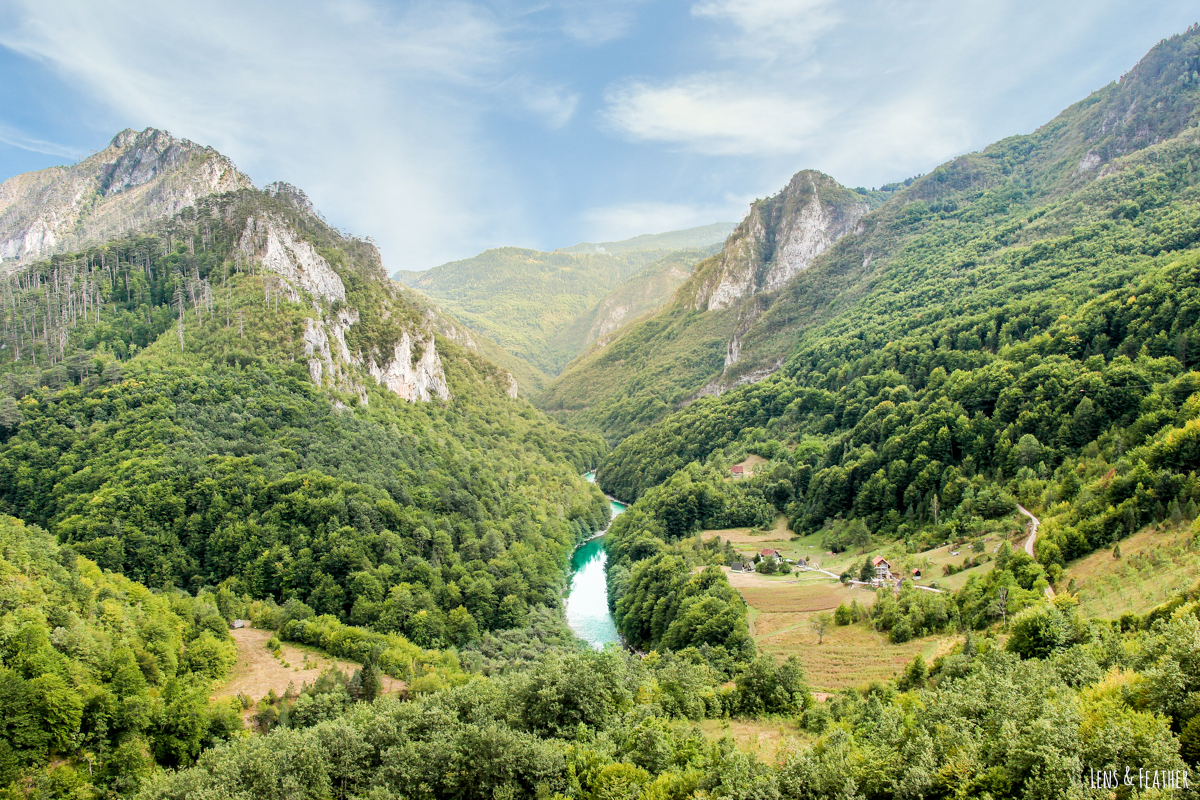 Ausblick von der Tara Brücke Montenegro