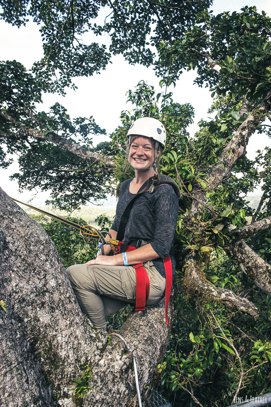 Beim Zip Lining in Monteverde