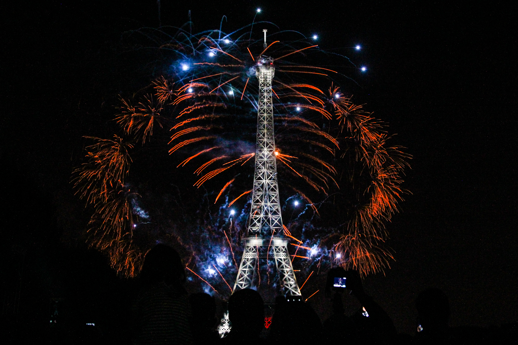 Feuerwerk am Nationalfeiertag in Paris